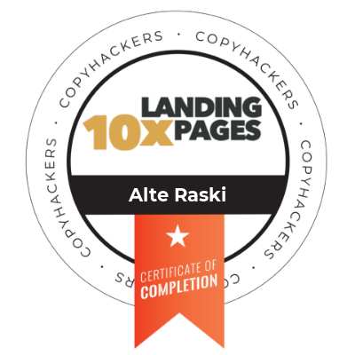 10x Landing Pages certification